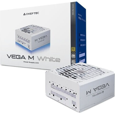 Chieftec VEGA Μ 850W Λευκό Τροφοδοτικό Υπολογιστή Full Modular 80 Plus Gold - Image 1