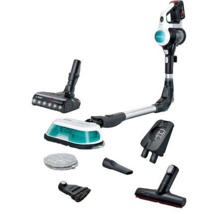 Bosch Unlimited 7 Επαναφορτιζόμενη Σκούπα 2 σε 1 Stick & Χειρός 18V Τιρκουάζ