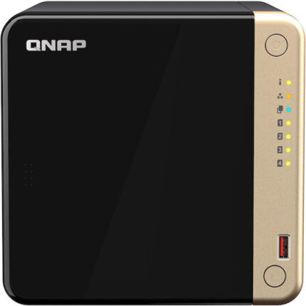 QNap TS-464-8G NAS Tower with 4 slots for M.2/SSD and 2 Ethernet ports