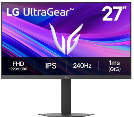 LG UltraGear 27G440A-B IPS HDR Monitor 27" FHD 1920x1080 240Hz with 1ms GTG Response Time Silver