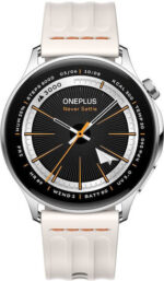 OnePlus Watch Lite Stainless Steel 45mm Αδιάβροχο με Παλμογράφο (Ασημί)