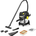 Karcher Wd 4 S Go!further Wet-Dry Vacuum 1100W with Stainless Steel Container 20L Black