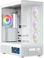Modecom Volcano AQ400 Gaming Midi Tower Computer Case with Side Window White