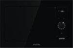 Gorenje Εντοιχιζόμενος Φούρνος Μικροκυμάτων 23lt Μαύρος