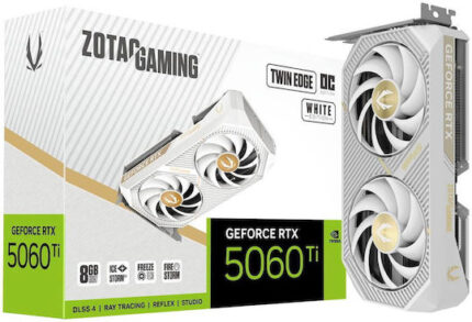 Zotac GeForce RTX 5060 Ti 8GB GDDR7 Twin Edge OC White Edition Graphics Card