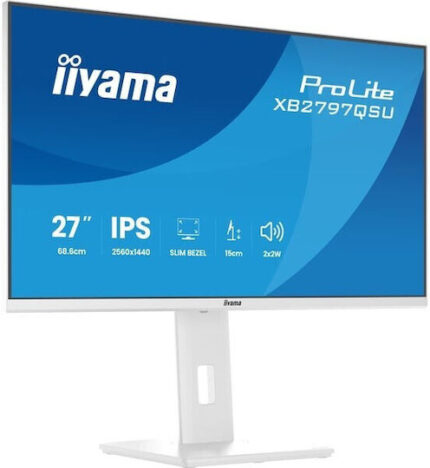 Iiyama Prolite XB2797QSU-W1 IPS Monitor 27" QHD 2560x1440 White