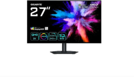 Gigabyte OLED HDR Gaming Monitor 27" QHD 2560x1440 240Hz with 0.03ms Response Time GTG