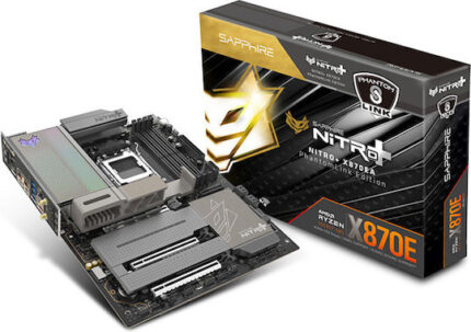 Sapphire NITRO+ X870EA PhantomLink Edition Wi-Fi Motherboard ATX with AMD AM5 Socket 52122-01-40G