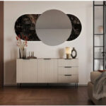 Cama Chest of drawers 1 ALMERA 156x42x75 walnut/cashmere