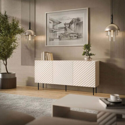 Cama LUCCA 3D chest of drawers 165x40x80 cashmere