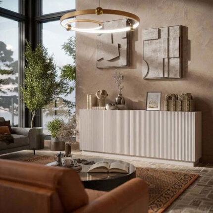 Cama LIVERTI chest of drawers 200x42x78 cashmere
