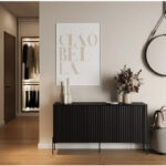 Cama VERA chest of drawers 150x40x80 black matt
