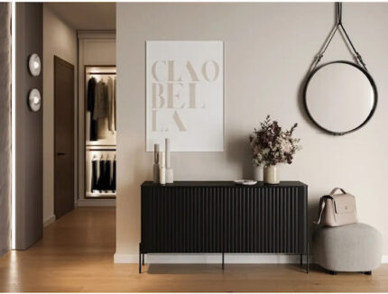Cama VERA chest of drawers 150x40x80 black matt
