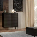 Cama 4D CORTINA chest of drawers 102x40x118 black
