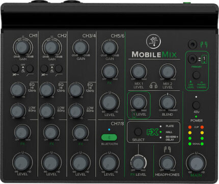 Mackie MobileMix Αναλογική Κονσόλα 8 Καναλιών & Bluetooth