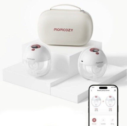 Momcozy M5 Φορητό Διπλό Θήλαστρο Ρεύματος Κόκκινο