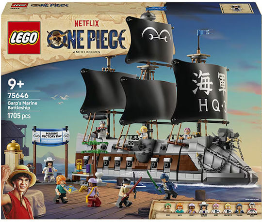 xlarge_20260730151818_lego_one_piece_garp_s_marine_battleship_gia_9_eton_1705tmch_75646.jpeg LEGO One Piece Garp's Marine Battleship για 9+ Ετών 1705τμχ - Image 1