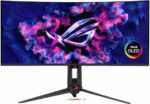 Asus ROG Swift Ultrawide QD-OLED Curved Gaming Monitor 34" QHD 3440x1440 360Hz με Χρόνο Απόκρισης 0.03ms GTG