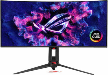 Asus ROG Swift Ultrawide QD-OLED Curved Gaming Monitor 34" QHD 3440x1440 360Hz με Χρόνο Απόκρισης 0.03ms GTG