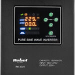 Rebel POWER-1500-LFP4 emergency power supply – a pure sine wave inverter with a 12V charging function  230V  1500VA/1050W