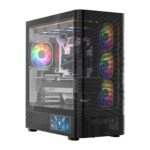 Modecom Volcano AQ400 Gaming Midi Tower Computer Case with Side Window Black - Image 11