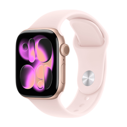 Watch Apple Watch Series 11 (2025) LTE 42mm Rose Gold Case with Light Blush Sport Band S/M - Rose Gold