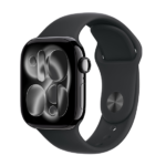Watch Apple Watch Series 11 (2025) LTE 42mm Jet Black Aluminium Case with Sport Band S/M - Black