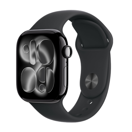 Watch Apple Watch Series 11 (2025) LTE 42mm Jet Black Aluminium Case with Sport Band S/M - Black