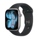 Watch Apple Watch Series 11 (2025) LTE 46mm Space Grey Aluminium Case with Black Sport Band M/L - Black