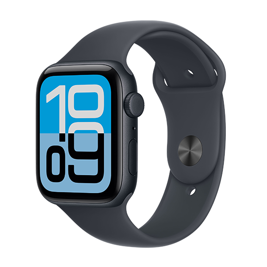 0195950646955.png Watch Apple Watch SE 3 (2025) LTE 44mm Midnight Aluminium Case with Sport Band M/L - Midnight - Image 1