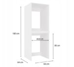 POLA TWIN WHITE WASHING MACHINE AND DRYER CABINET - Image 5