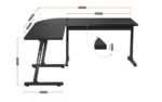 HUZARO HERO 6.0 BLACK GAMING DESK - Image 7