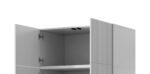 Bedside Table Pafos Wooden White 90x55.5x45cm - Image 2