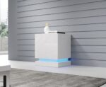 Bedside Tables Qiu Wooden White 2 Pieces 46x41.5x53cm - Image 3
