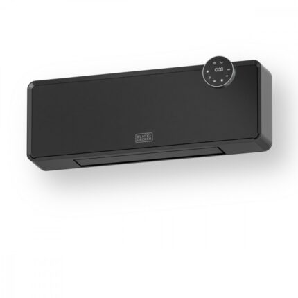 Black & Decker Ceramic Fan Heater Room Wall Black 2500W