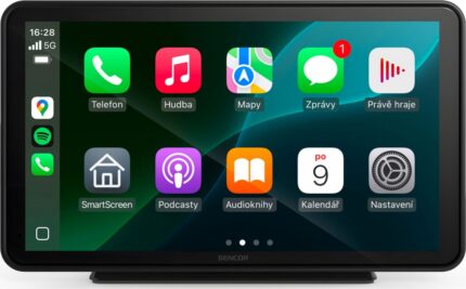Sencor Touch Screen 7" Multimedia for Car Dashboard with Apple CarPlay / Android Auto / Bluetooth / GPS