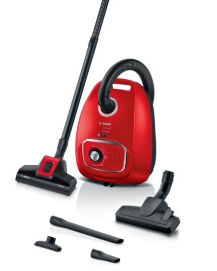 Bosch BGB41PET1 Ηλεκτρική Σκούπα 700W με Σακούλα 4lt Κόκκινη