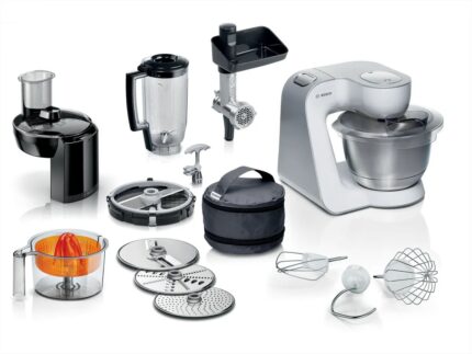Bosch MUM 5 Serie 4 Κουζινομηχανή 1000W με Ανοξείδωτο Κάδο 3.9lt Λευκή