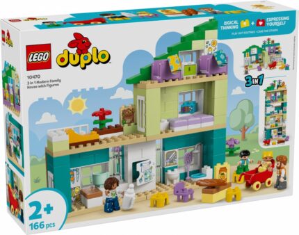 Klocki DUPLO 10470 Nowoczesny dom rodzinny 3 w 1 z figurkami