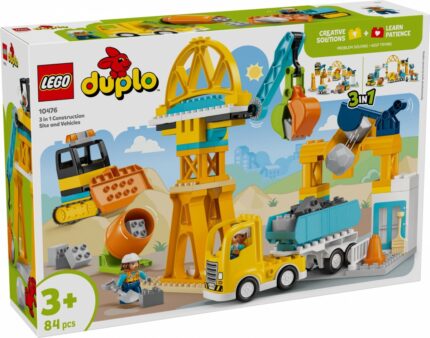Klocki DUPLO 10476 Plac budowy z pojazdami 3 w 1