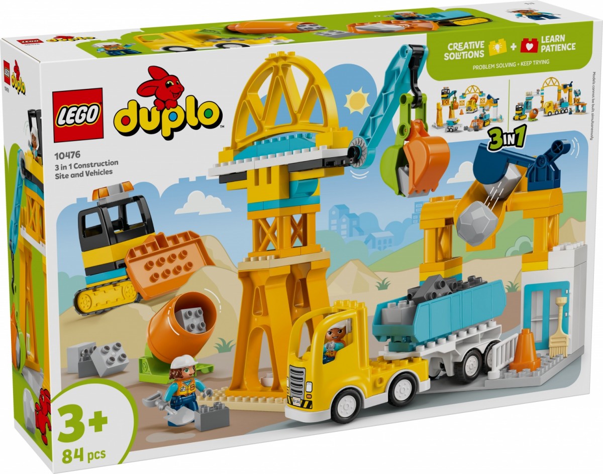 1006986_2093370.jpeg Klocki DUPLO 10476 Plac budowy z pojazdami 3 w 1 - Image 1