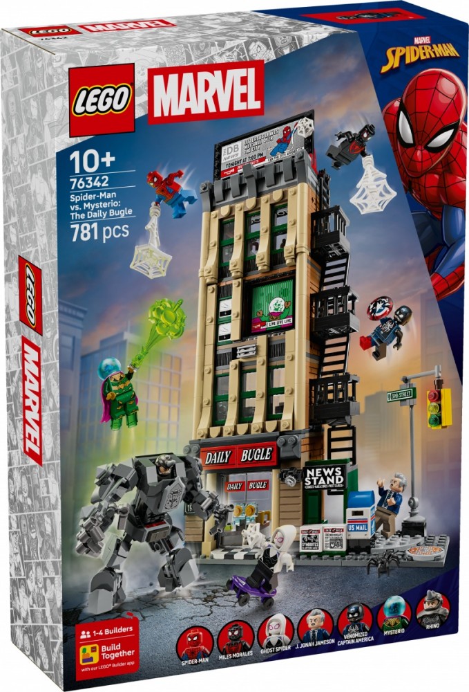 1007035_2094490.jpeg Klocki Super Heroes 76342 Spider-Man kontra Mysterio: Daily Bugle - Image 1