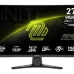 MSI MAG 275CQF E18 VA Curved Monitor 27" QHD 2560x1440 180Hz με Χρόνο Απόκρισης 0.5ms GTG