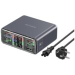4Smarts Charging Stand GaN with USB-A Port and 5 USB-C Ports 140W Power Delivery / Quick Charge 3.0 / Quick Charge 4+ in Gray color (540360)