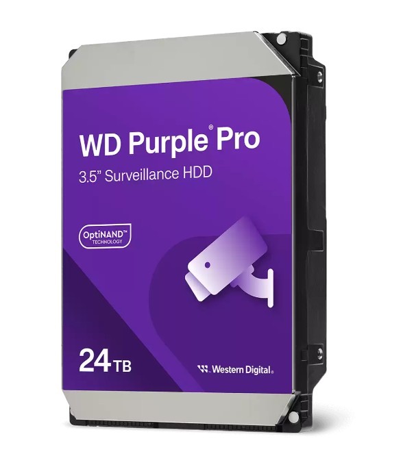 1010270_2096877.jpeg Western Digital Purple Pro Smart 24TB HDD Σκληρός Δίσκος 3.5" SATA III 7200rpm με 512MB Cache για Καταγραφικό WD241PURP - Image 1