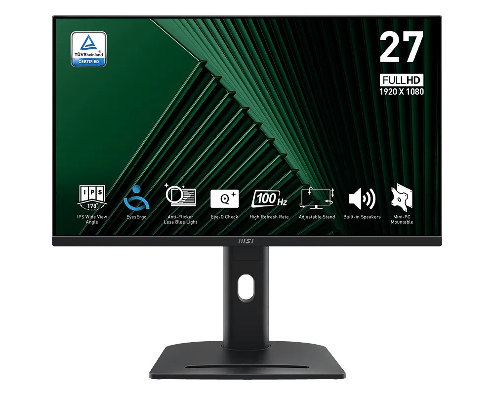 1011212_2117357.jpeg MSI PRO MP275PG IPS Monitor 27" FHD 1920x1080 with Response Time 4ms GTG - Image 1