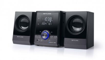 Muse Ηχοσύστημα 2.0 M-38 BT M-38BT 10W με CD / Digital Media Player και Bluetooth Μαύρο