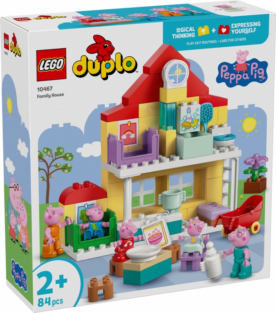 1013413_2105237.jpeg LEGO Duplo Peppa Pig - Family House for 2+ Years 84 Pieces - Image 1