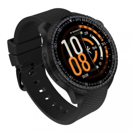 Garett Compass 53mm Waterproof Smartwatch with Heart Rate Monitor Black