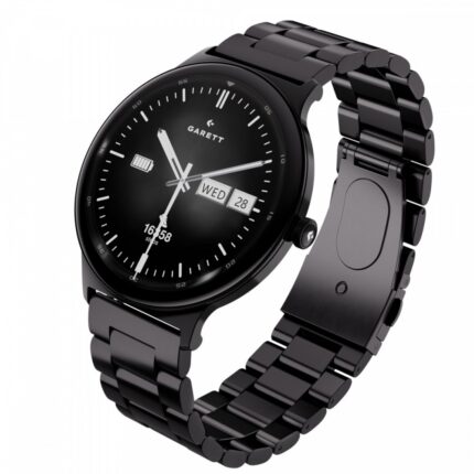Garett Quantum 43mm Smartwatch with Heart Rate Monitor Silver